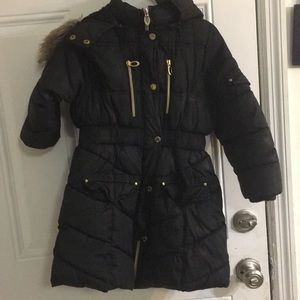 Kenzie girl fluffy winter coat